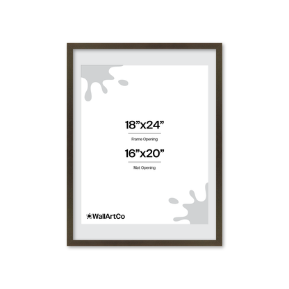18" x 24" Brown Manhattan Wall Frame