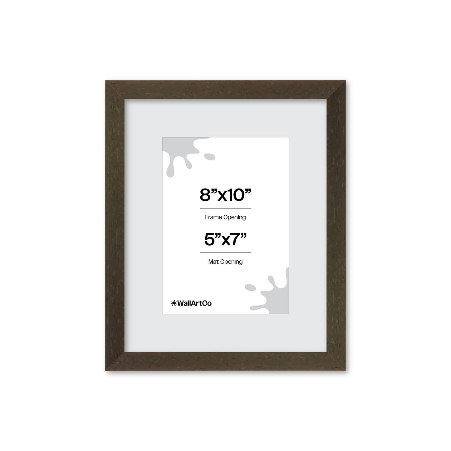 8" x 10" Brown Manhattan Wall Frame