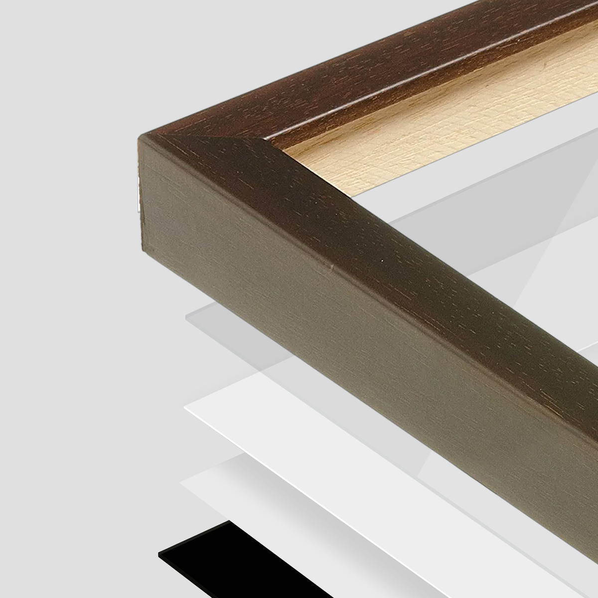 corner of the Brown Manhattan Wall Frame