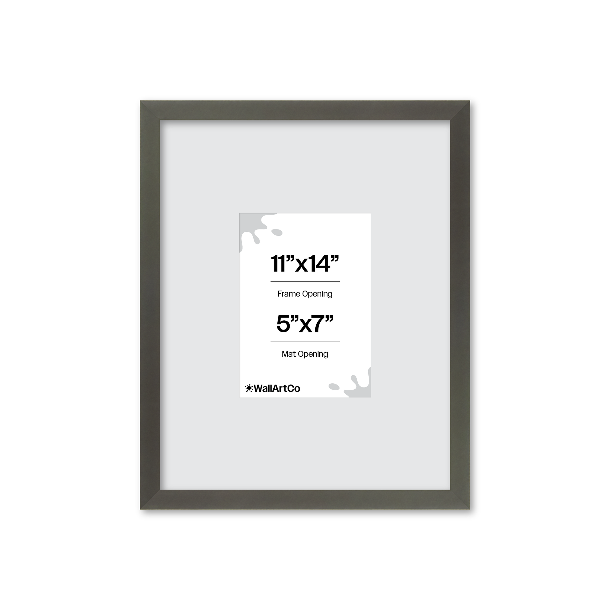 11" x 14" Gray Manhattan Wall Frame