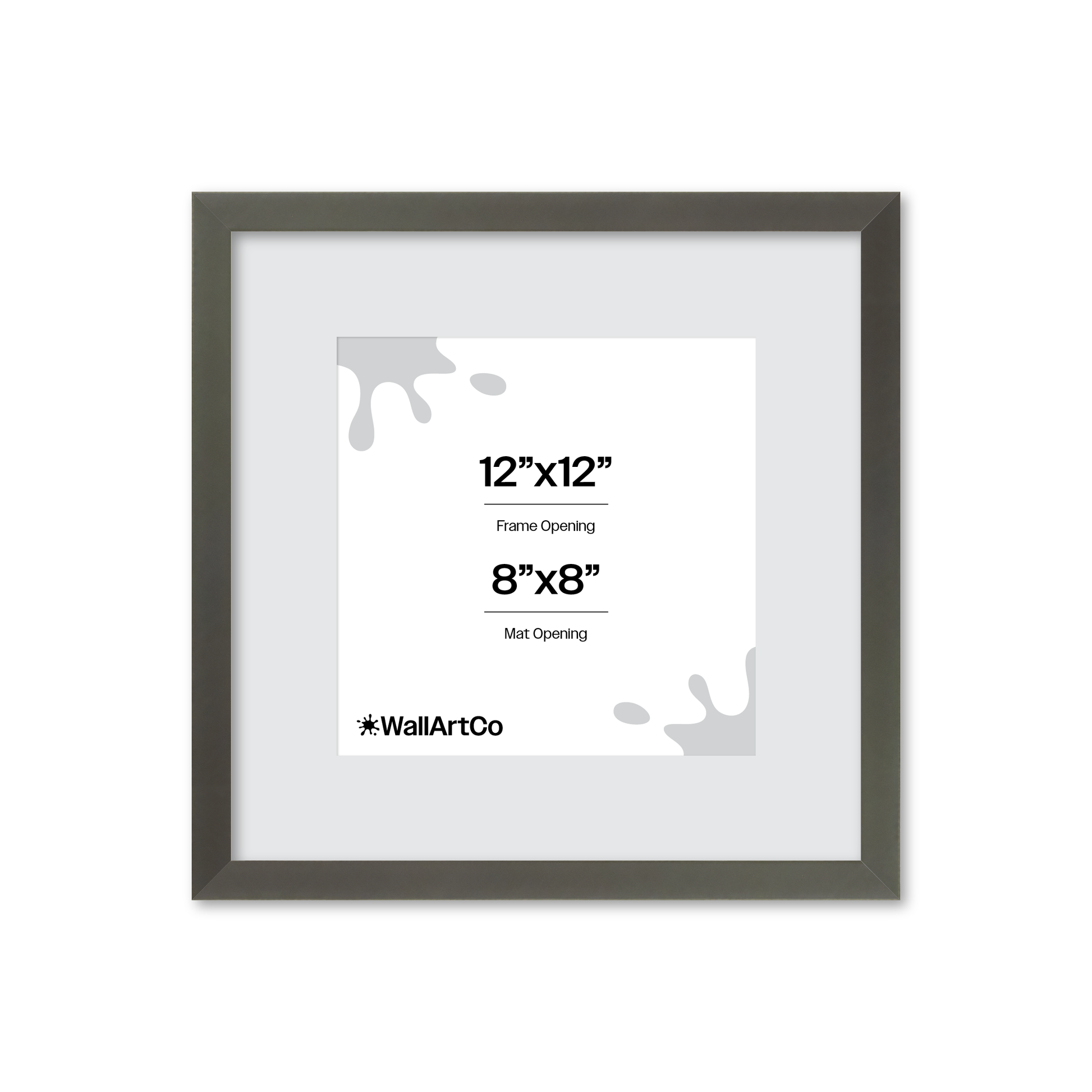 12" x 12" Gray Manhattan Wall Frame