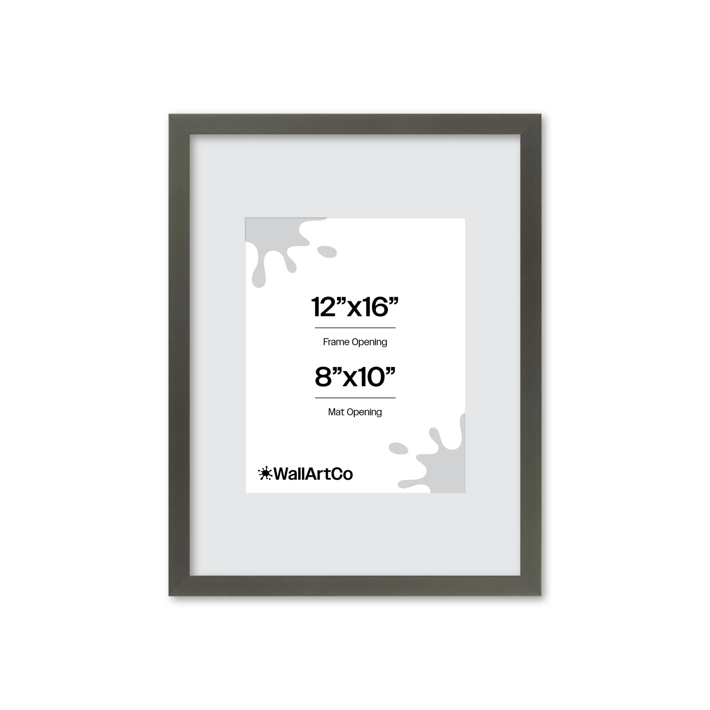 12" x 16" Gray Manhattan Wall Frame