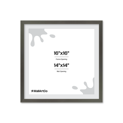 16" x 16" Gray Manhattan Wall Frame