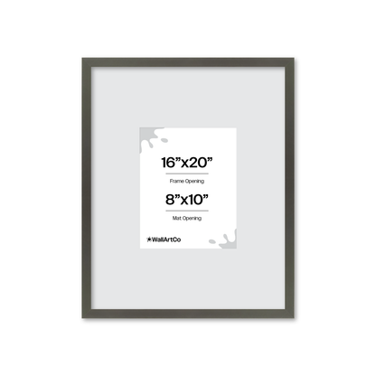16" x 20" Gray Manhattan Wall Frame