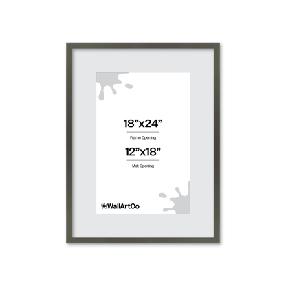 18" x 24" Gray Manhattan Wall Frame