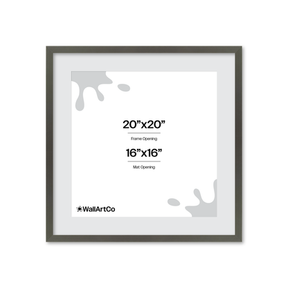 20" x 20" Gray Manhattan Wall Frame