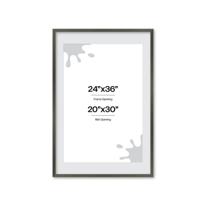 24" x 36" Gray Manhattan Wall Frame