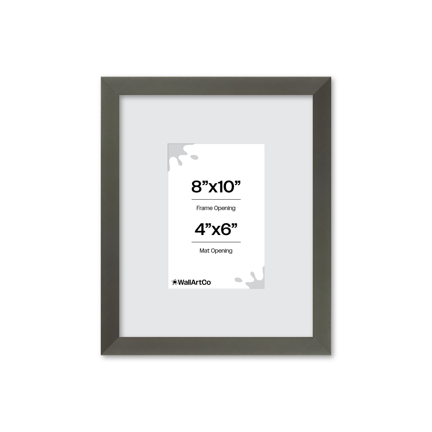 8" x 10" Gray Manhattan Wall Frame