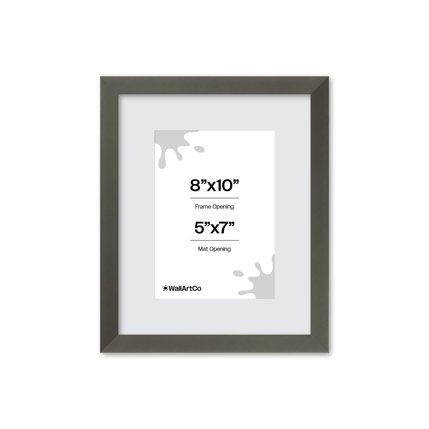 8" x 10" Gray Manhattan Wall Frame