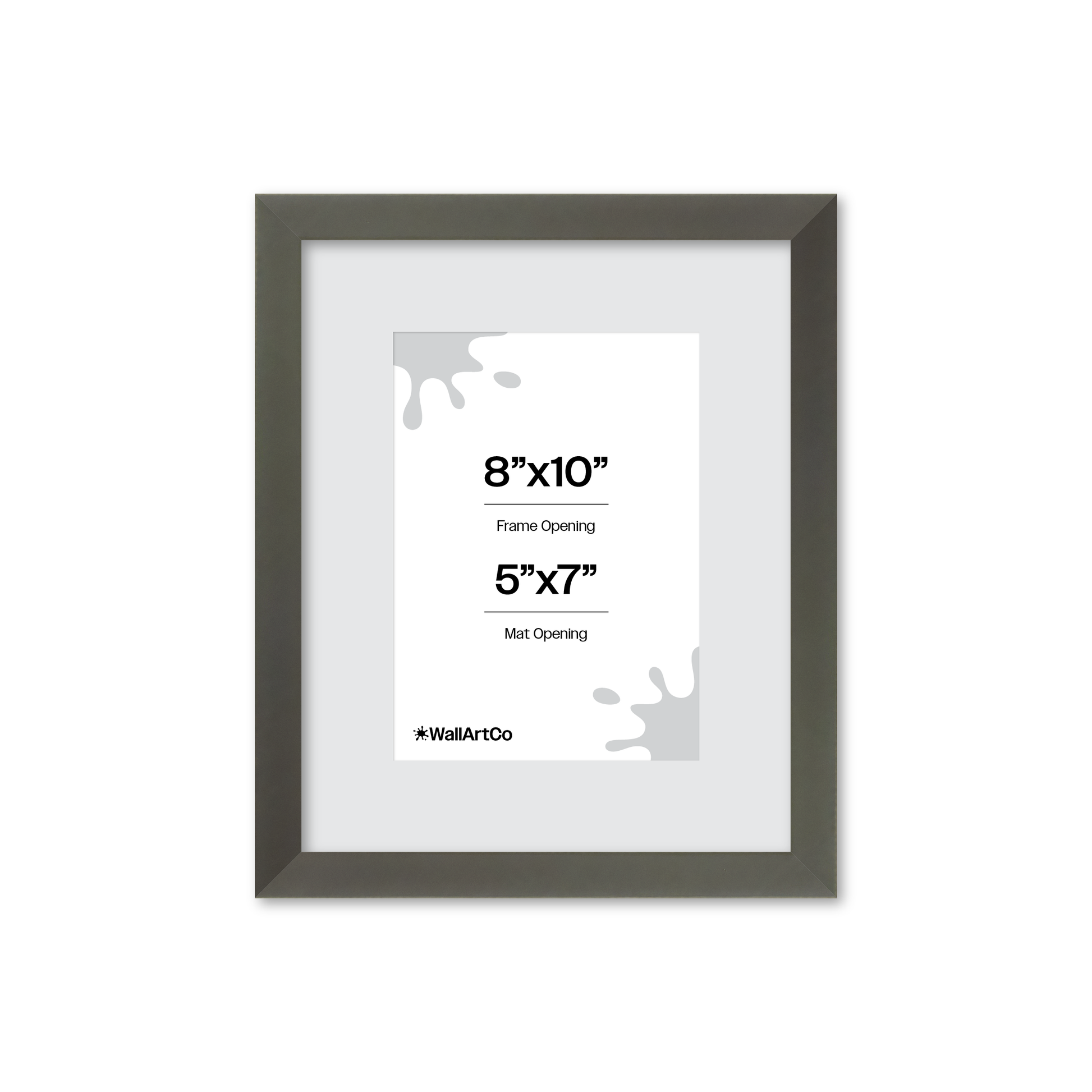 8" x 10" Gray Manhattan Wall Frame