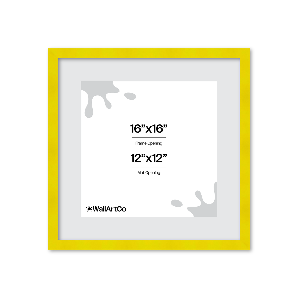 The Head Turner - Yellow Picture Frame