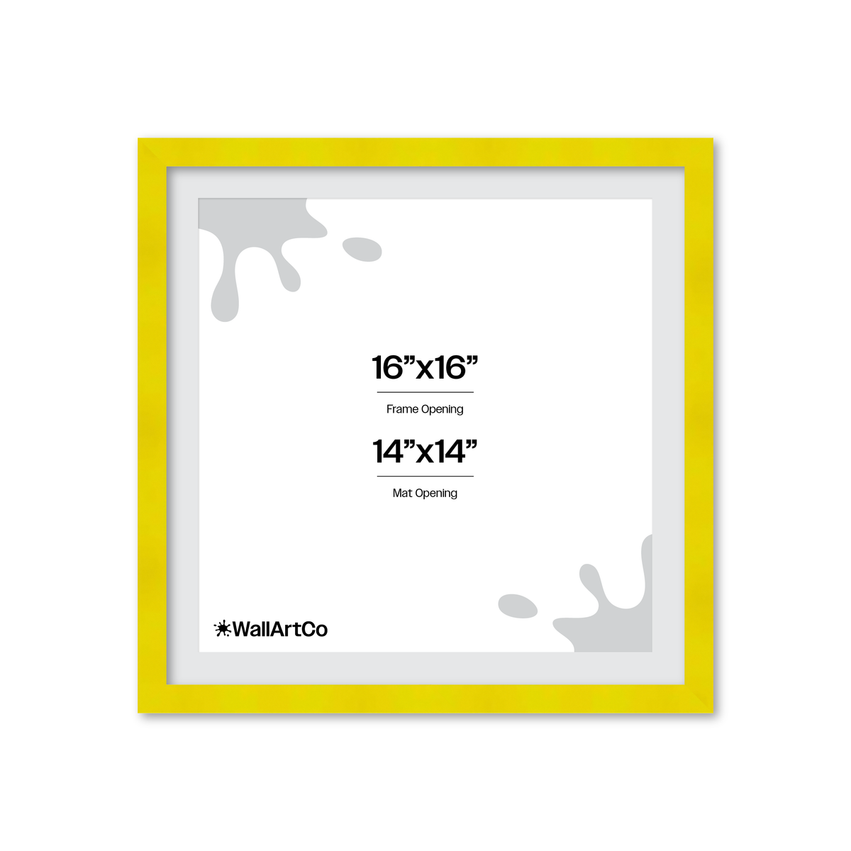 The Head Turner - Yellow Picture Frame