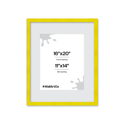 The Head Turner - Yellow Picture Frame