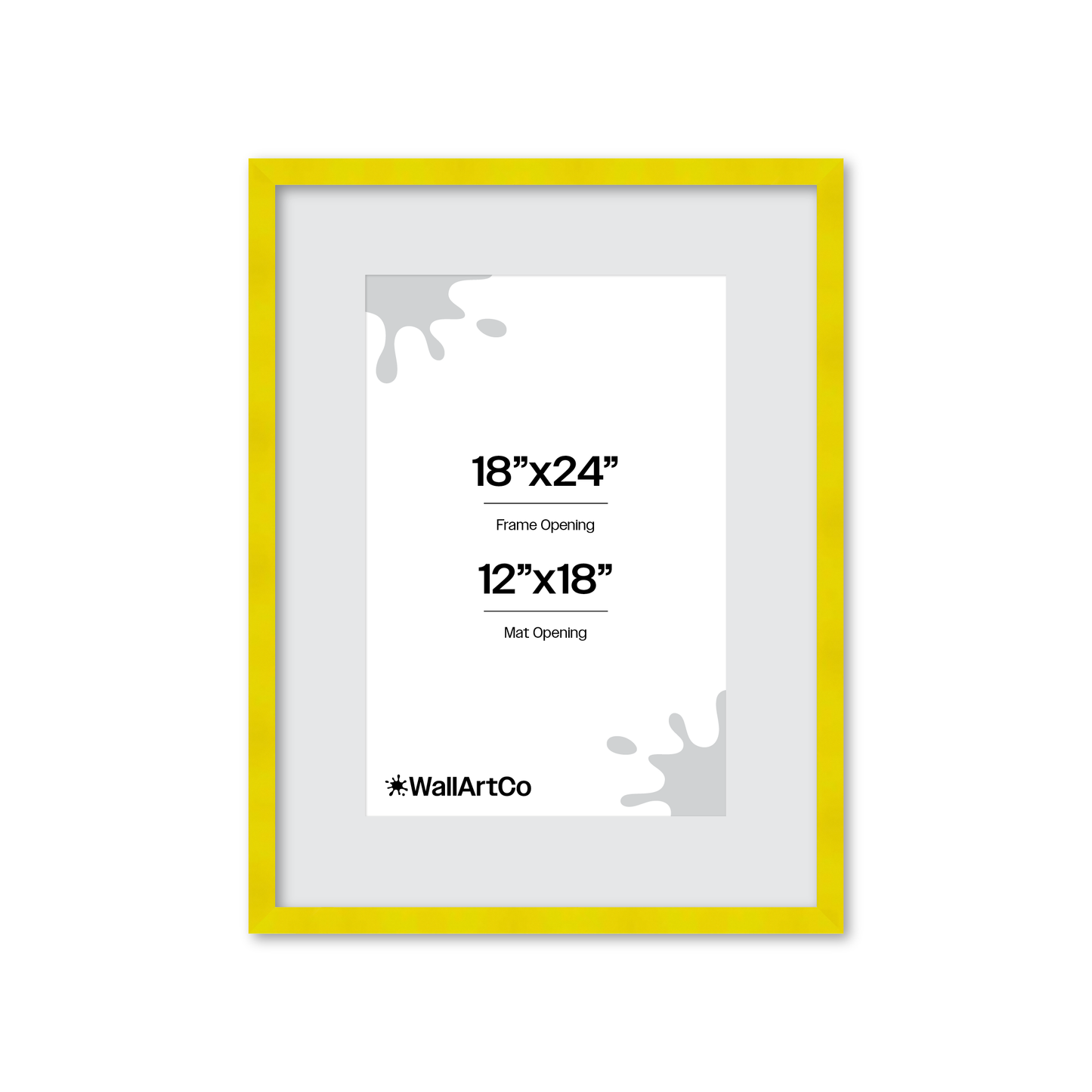 The Head Turner - Yellow Picture Frame