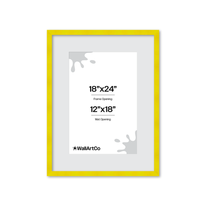The Head Turner - Yellow Picture Frame