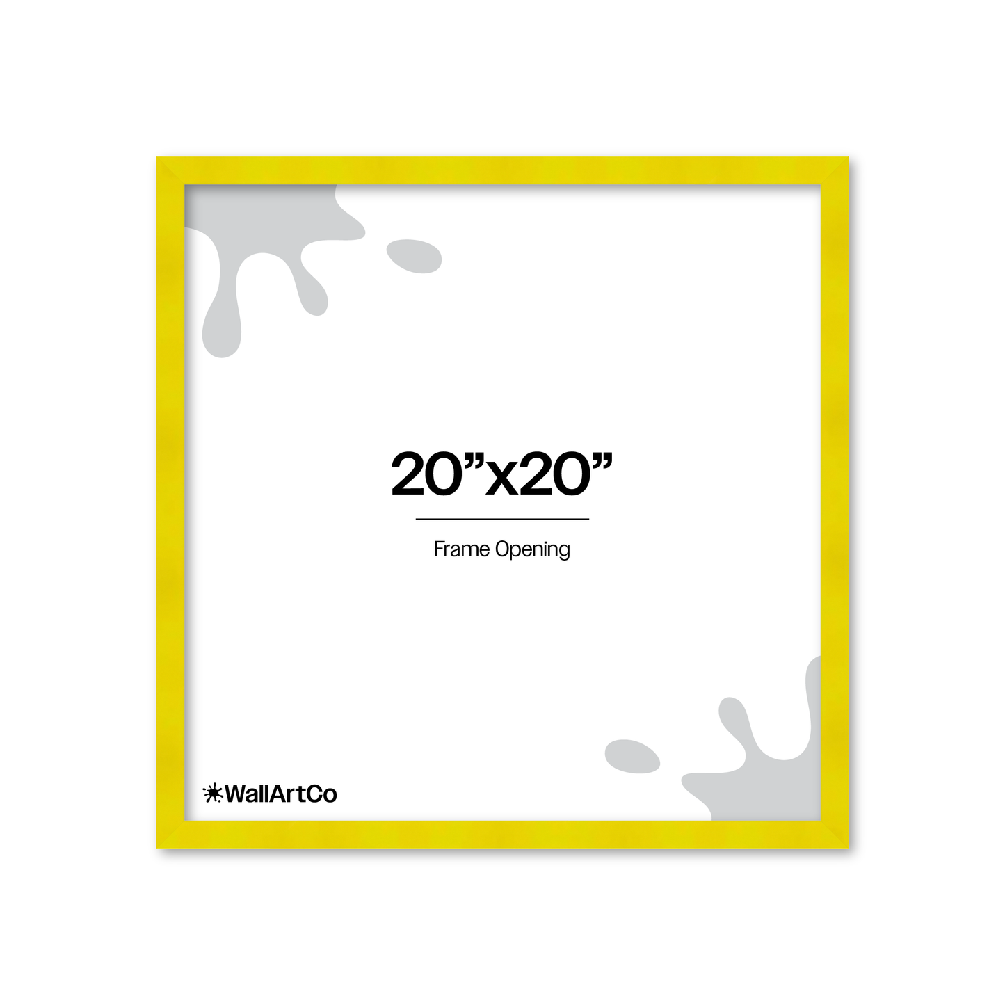 The Head Turner - Yellow Picture Frame