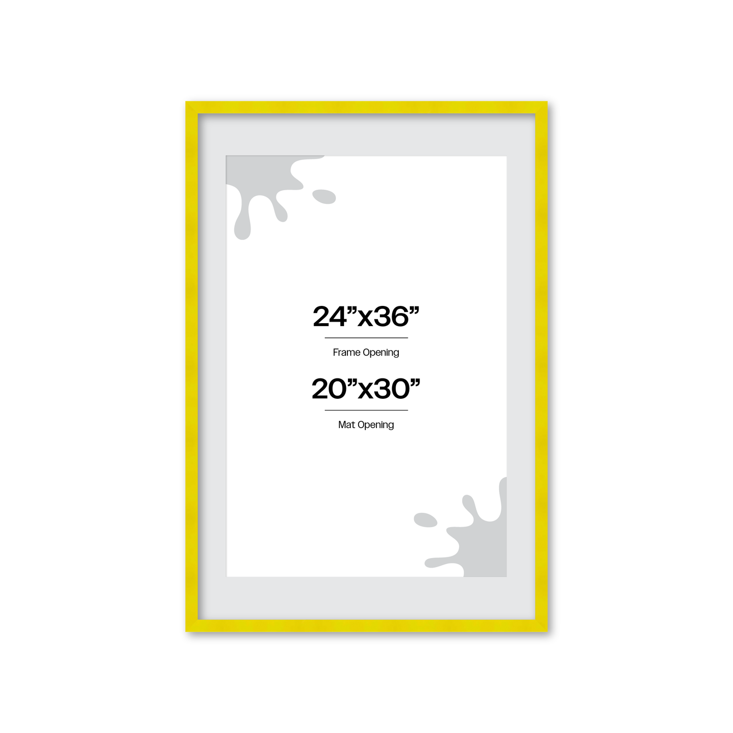 The Head Turner - Yellow Picture Frame