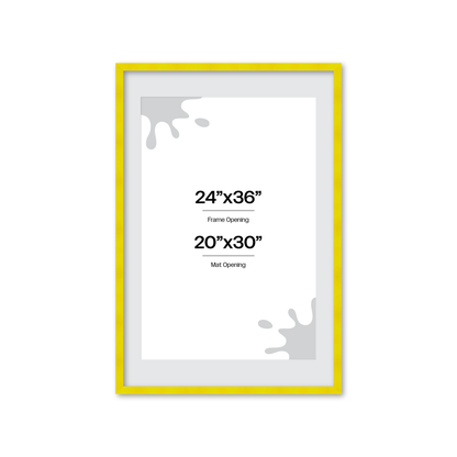 The Head Turner - Yellow Picture Frame