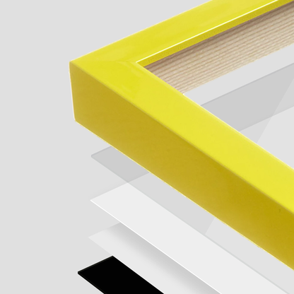The Head Turner - Yellow Picture Frame