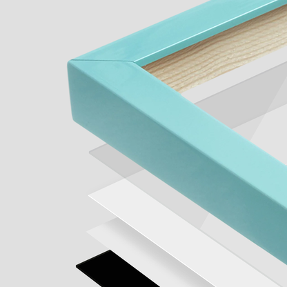 The Head Turner - Teal Picture Frame