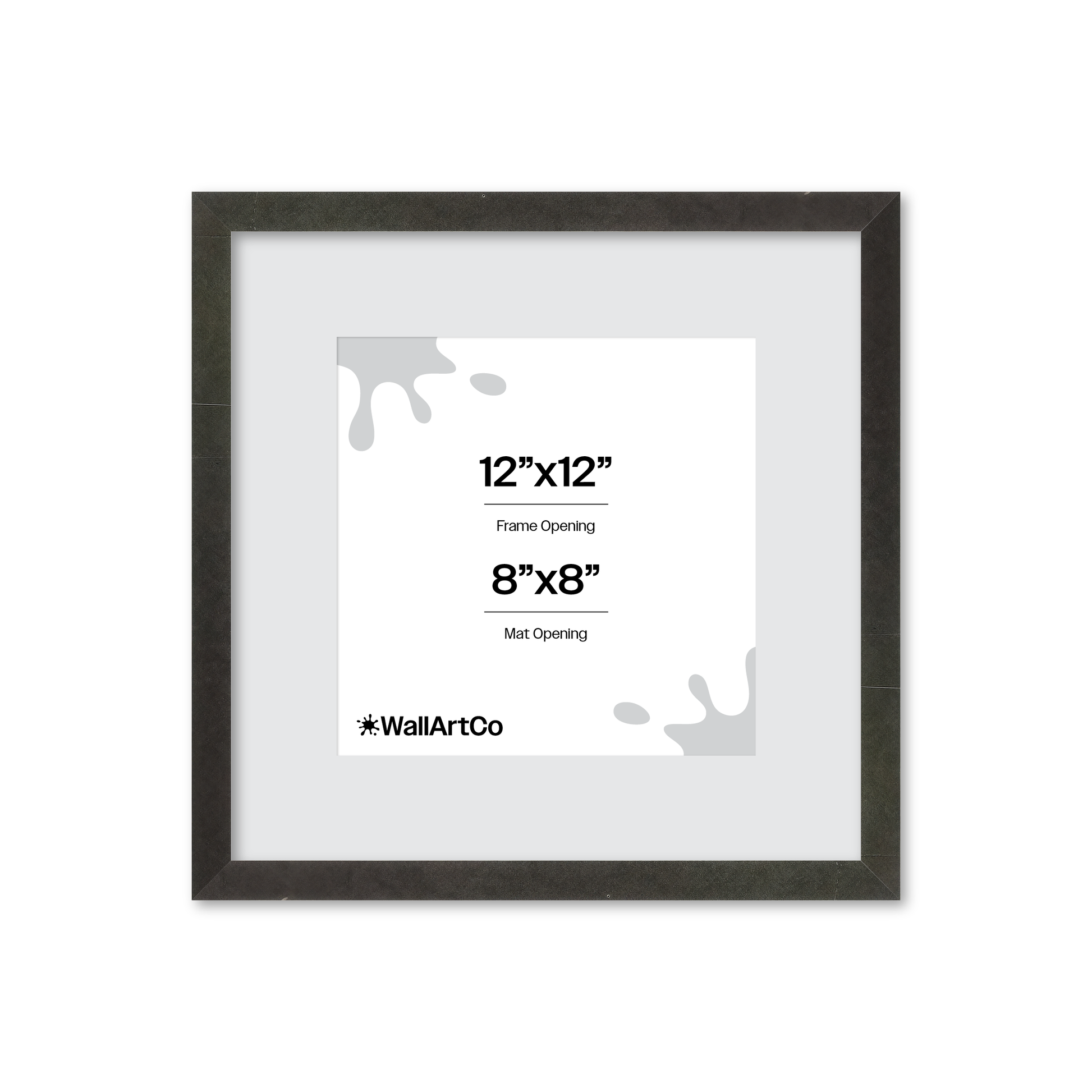 12" x 12" Charcoal Vienna Wall Frame