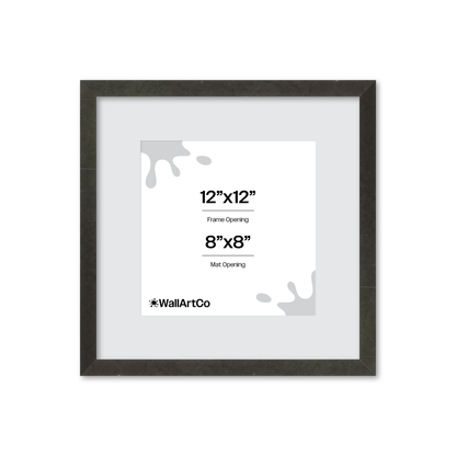 12" x 12" Charcoal Vienna Wall Frame