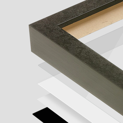 corner of the Charcoal Vienna Wall Frame