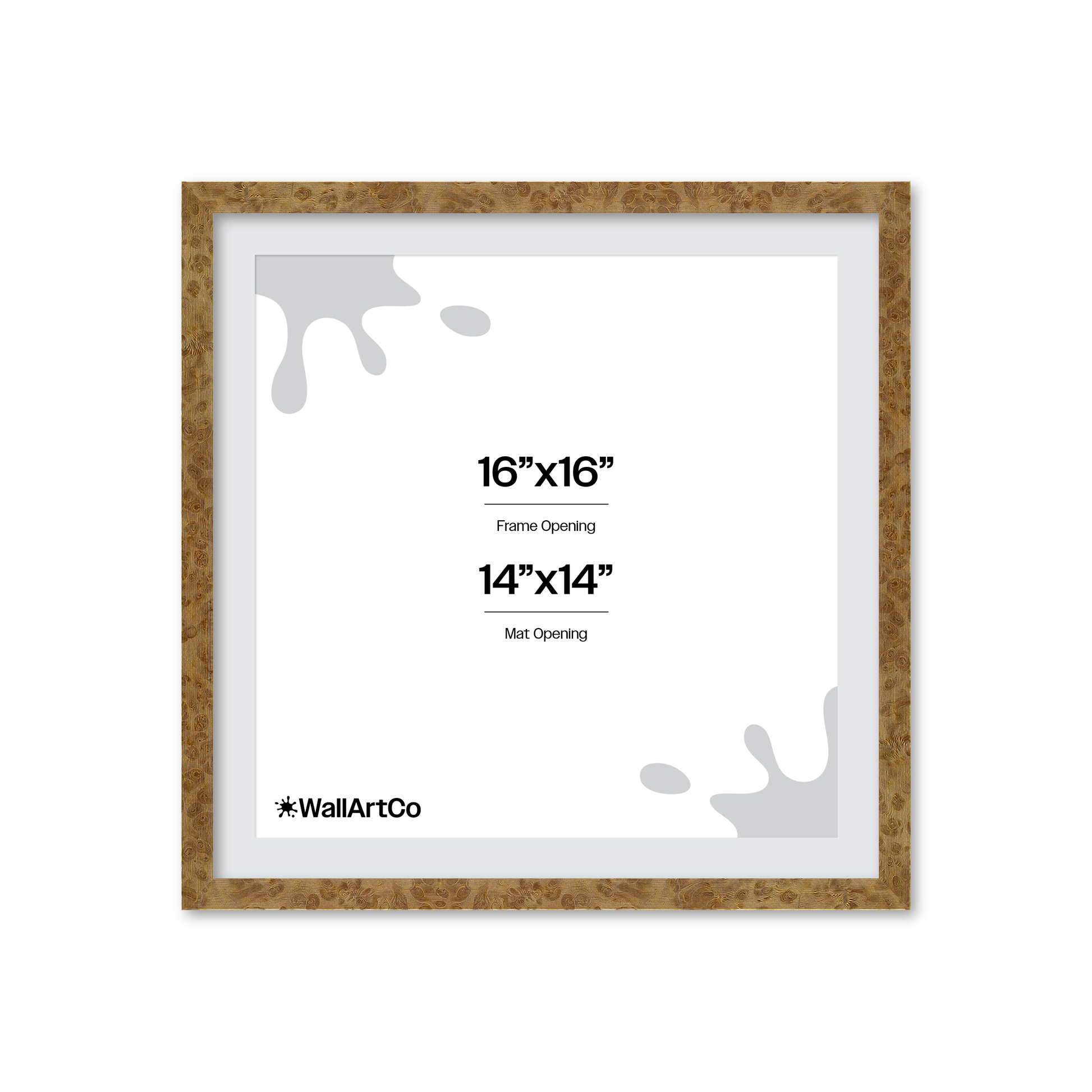 16" x 16" Cream Vienna Wall Frame