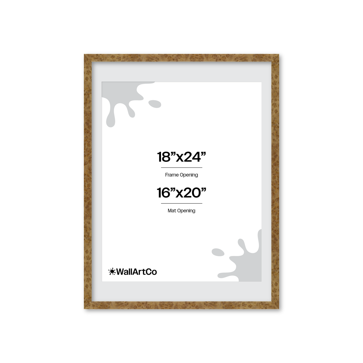18" x 24" Cream Vienna Wall Frame