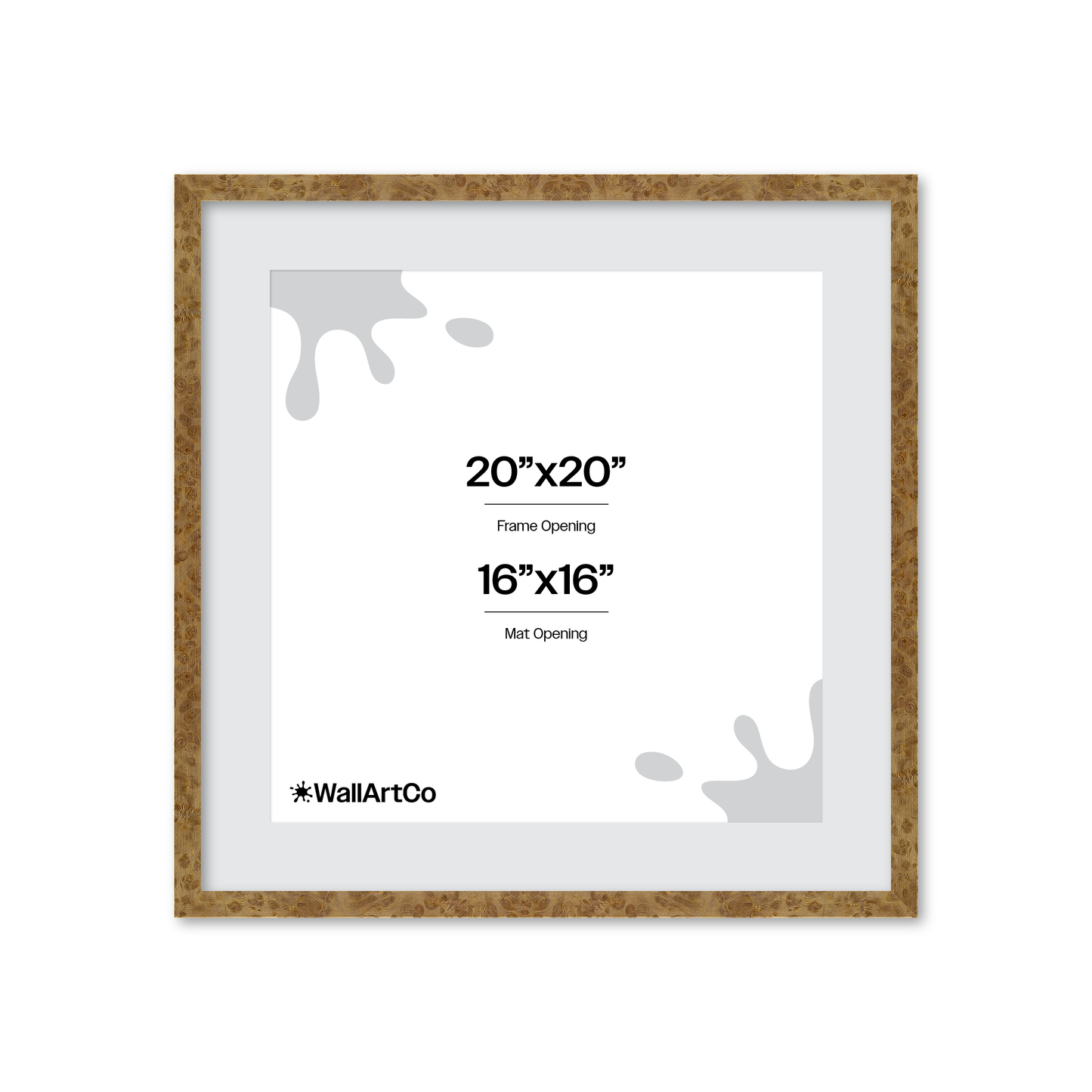 20" x 20" Cream Vienna Wall Frame