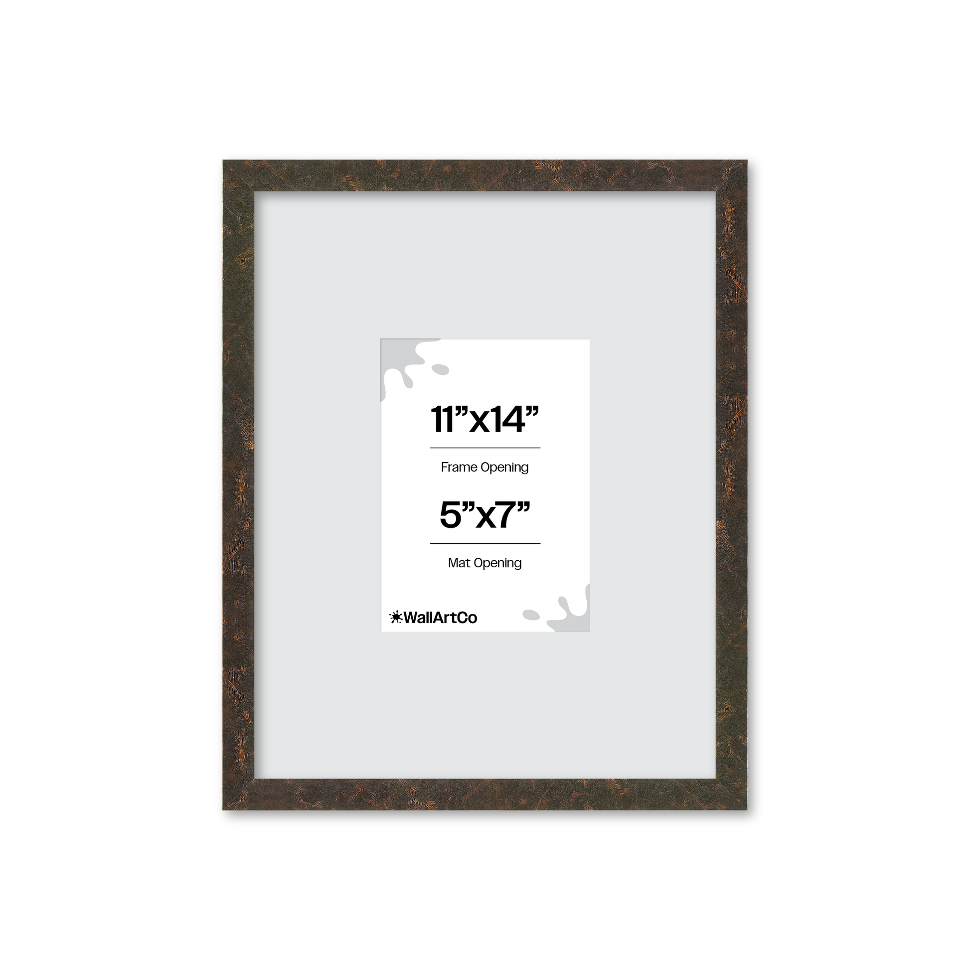 11" x 14" Rich Brown Vienna Wall Frame