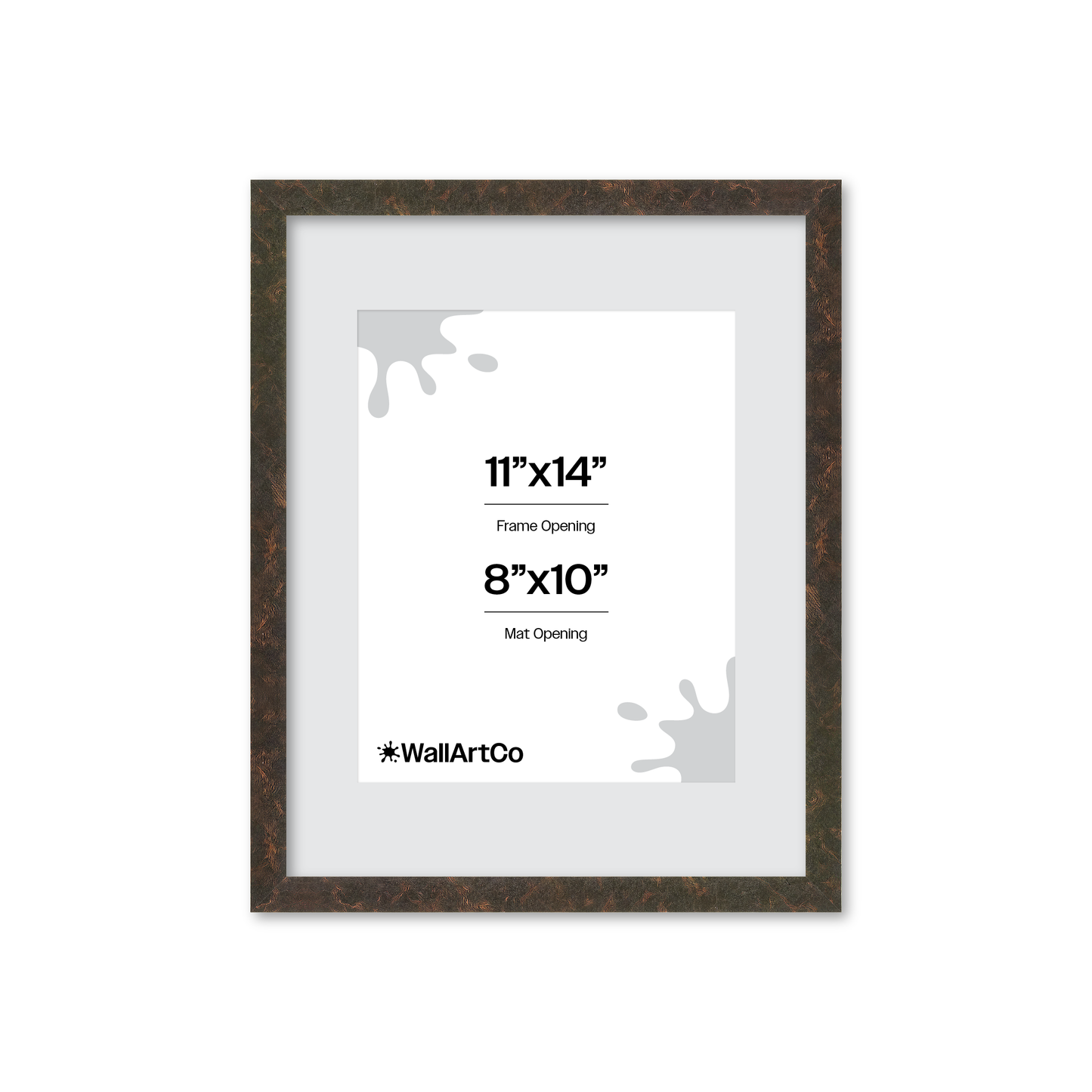 11" x 14" Rich Brown Vienna Wall Frame