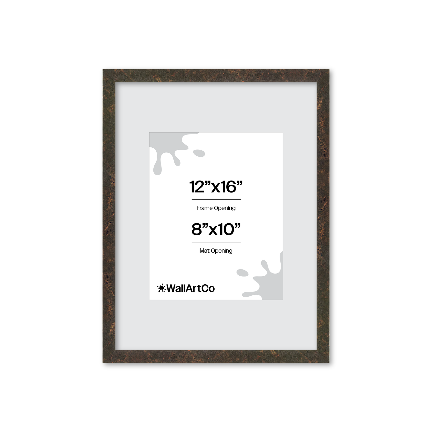 12" x 16" Rich Brown Vienna Wall Frame