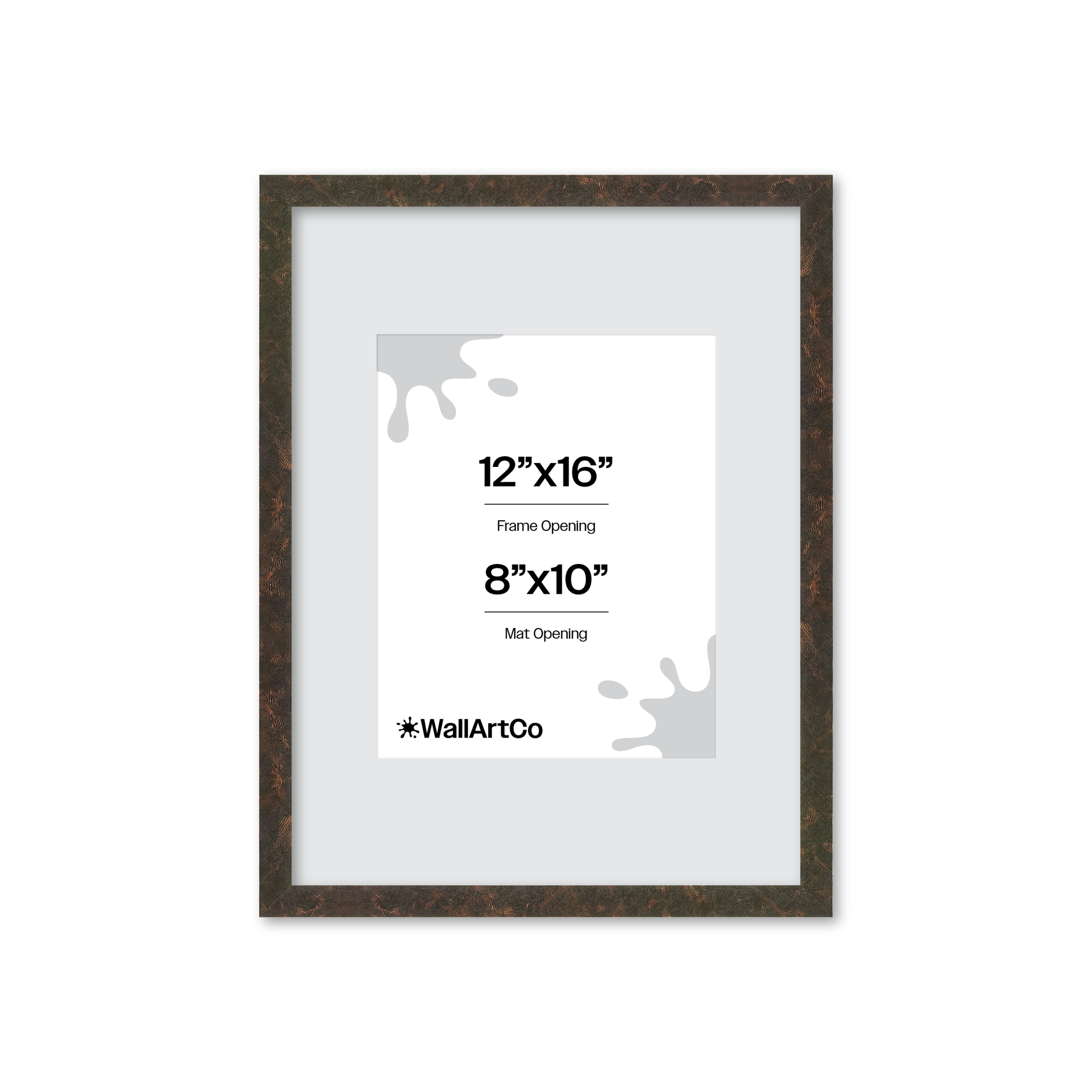 12" x 16" Rich Brown Vienna Wall Frame