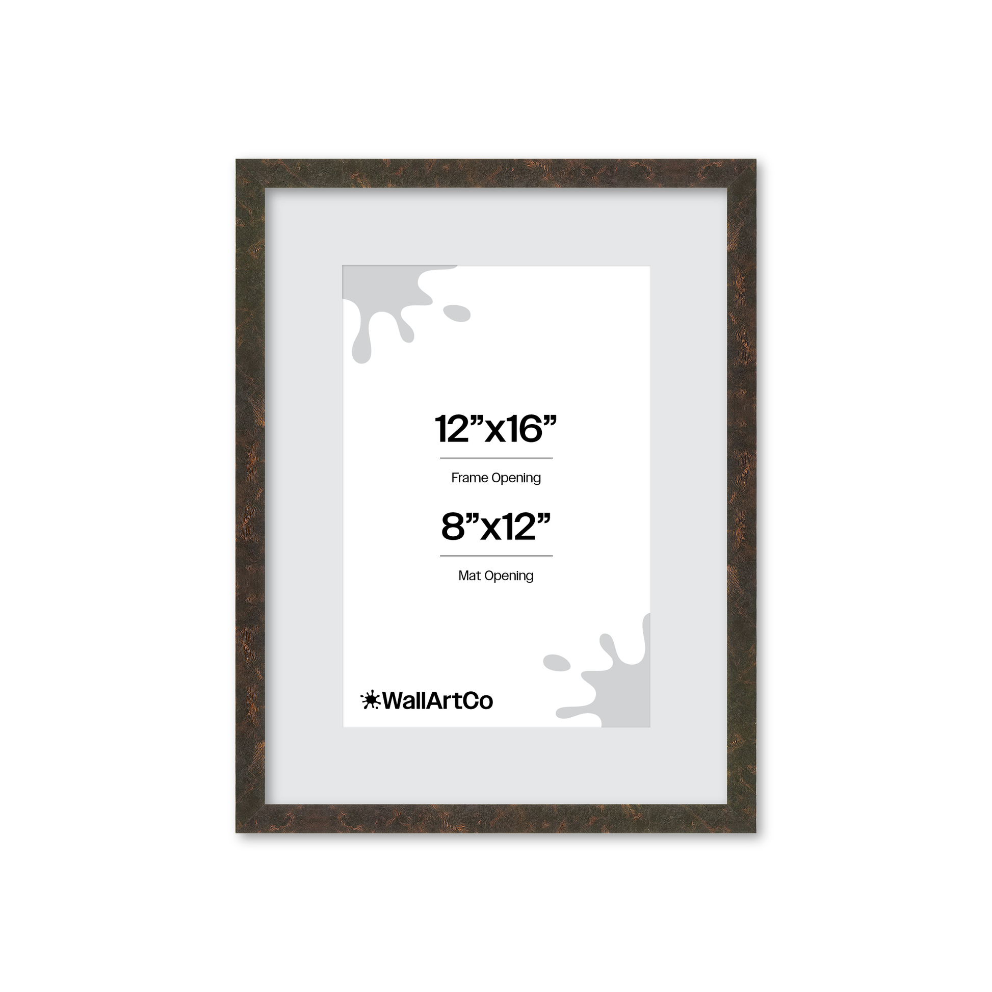 12" x 16" Rich Brown Vienna Wall Frame