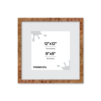 12" x 12" Golden Burlwood Verona Wall Frame