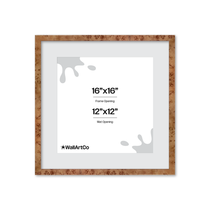 16" x 16" Golden Burlwood Verona Wall Frame