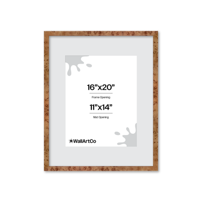 16" x 20" Golden Burlwood Verona Wall Frame