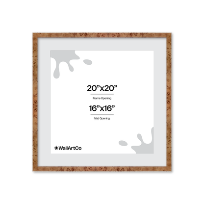 20" x 20" Golden Burlwood Verona Wall Frame
