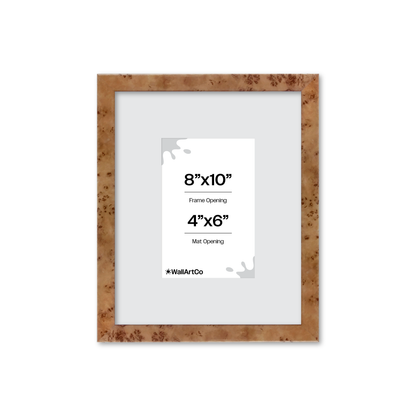 8" x 10" Golden Burlwood Verona Wall Frame