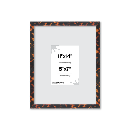 11" x 14" Tortoise Burlwood Verona Wall Frame
