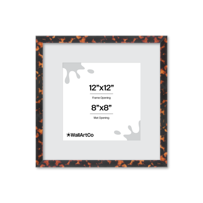 12" x 12" Tortoise Burlwood Verona Wall Frame
