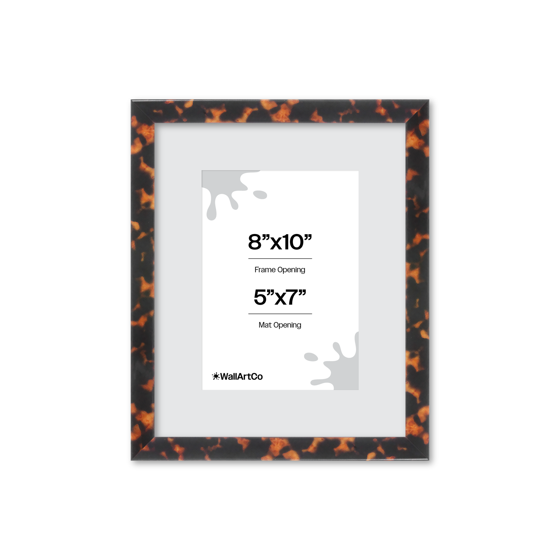 8" x 10" Tortoise Burlwood Verona Wall Frame