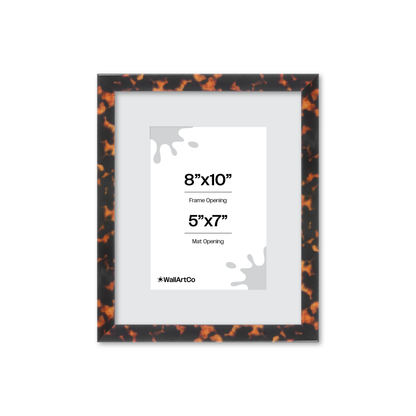 8" x 10" Tortoise Burlwood Verona Wall Frame