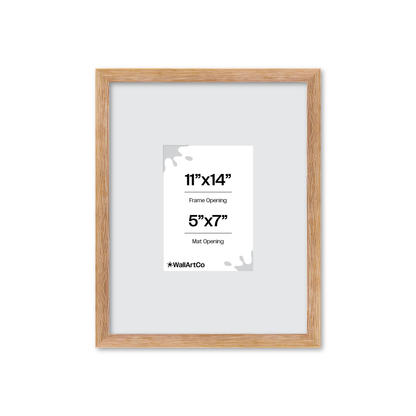 11" x 14" White Wash Natural Sierra Wall Frame