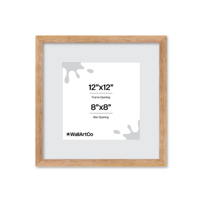 12" x 12" White Wash Natural Sierra Wall Frame