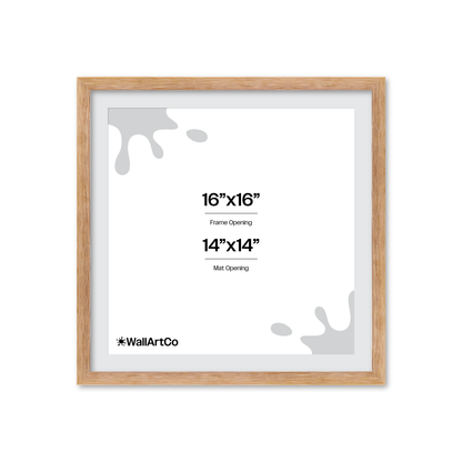 16" x 16" White Wash Natural Sierra Wall Frame