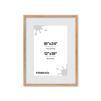 18" x 24" White Wash Natural Sierra Wall Frame