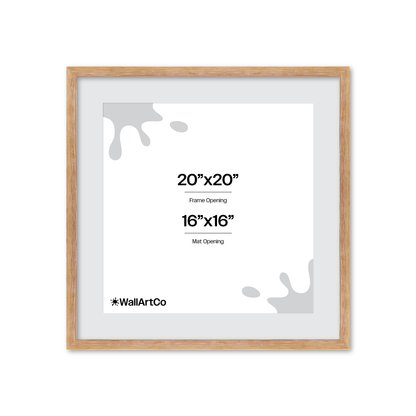 20" x 20" White Wash Natural Sierra Wall Frame