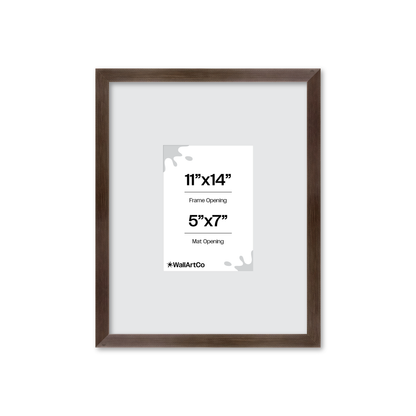 11" x 14" Soft Charcoal Sierra Wall Frame